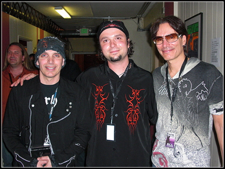 Daddo with Joe Satriani & Steve Vai